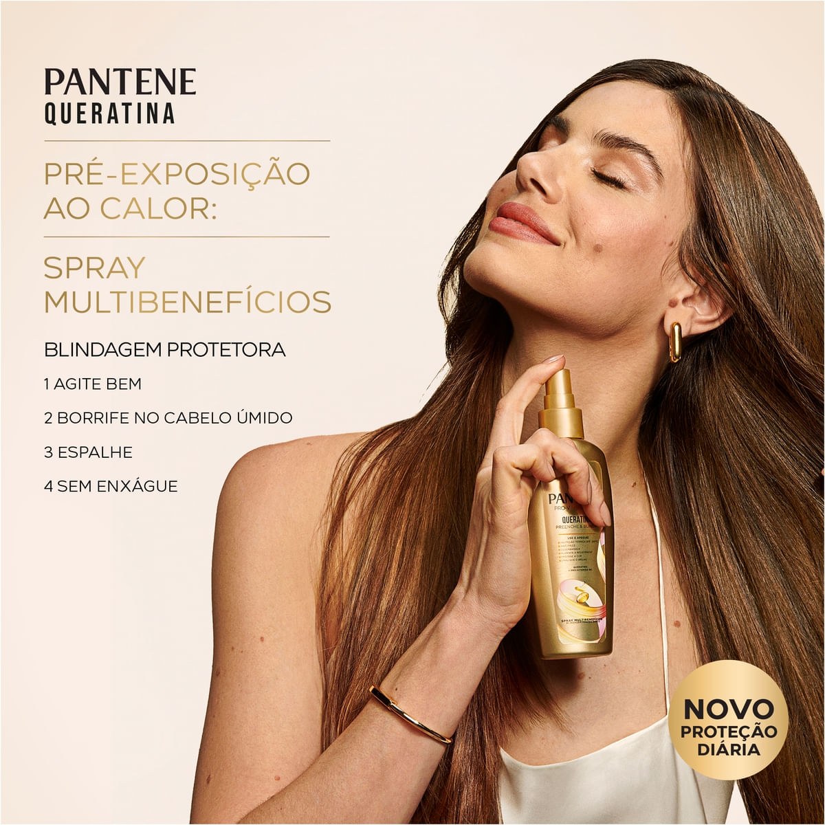 Protetor Térmico Pantene Pro-V Miracles Queratina Preenche & Blinda Spray 160ml — imagem 2 | Farmácia Resyla
