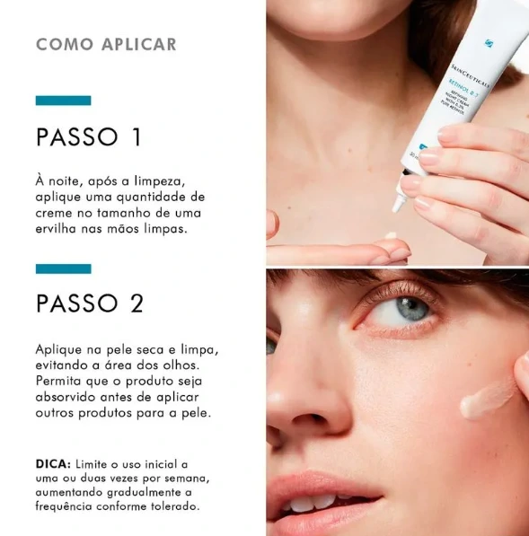 Creme Facial Anti-idade Retinol 0.3 SkinCeuticals com Vitamina C 30ml — imagem 2 | Farmácia Resyla