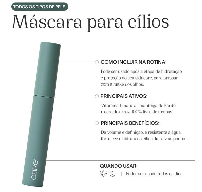 CARE       MASCARA       EYES 10ML — imagem 5 | Farmácia Resyla