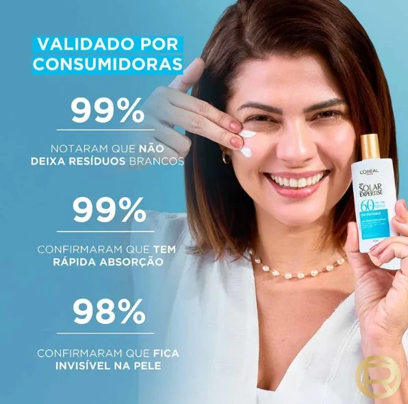 Protetor Solar Facial L’oréal Paris Fps 60 Solar Expertise The Invisible 40ml — imagem 4 | Farmácia Resyla