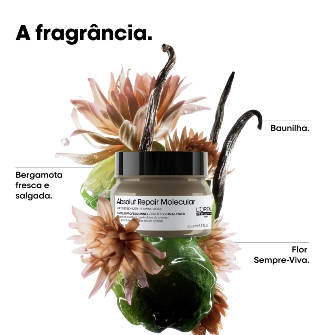 Máscara Capilar L’Oréal Professionnel Absolut Repair Molecular 250ml — imagem 3 | Farmácia Resyla