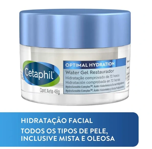 Gel Hidratante Facial Restaurador Cetaphil Water Gel Optimal Hydration 48g — imagem 2 | Farmácia Resyla