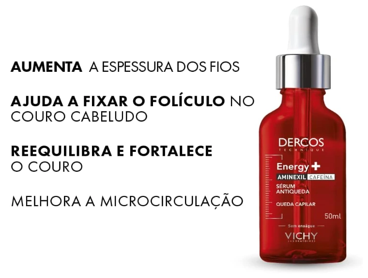 Sérum Capilar Antiqueda Vichy Dercos Energy+ 50ml — imagem 4 | Farmácia Resyla