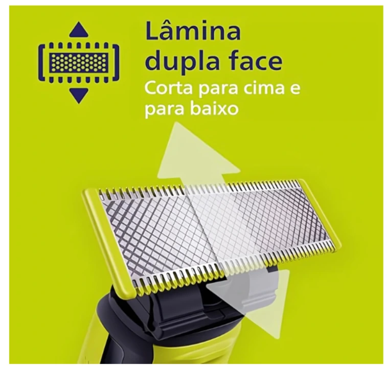 Aparador e Raspador de Pelos Philips OneBlade com 3 Pentes QP2724/10 À prova d’água Bivolt — imagem 5 | Farmácia Resyla