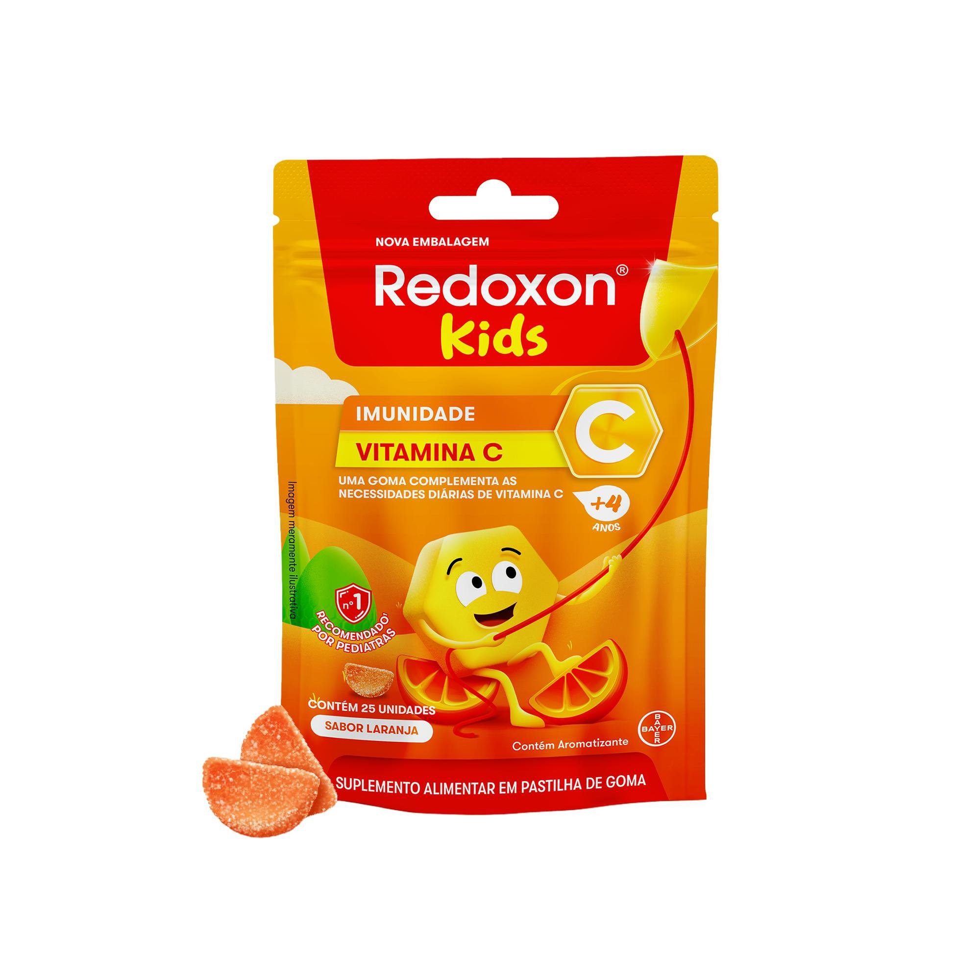 Redoxon Kids Vitamina Infantil Sabor Laranja 25 Gomas — Redoxitos | Farmácia Resyla