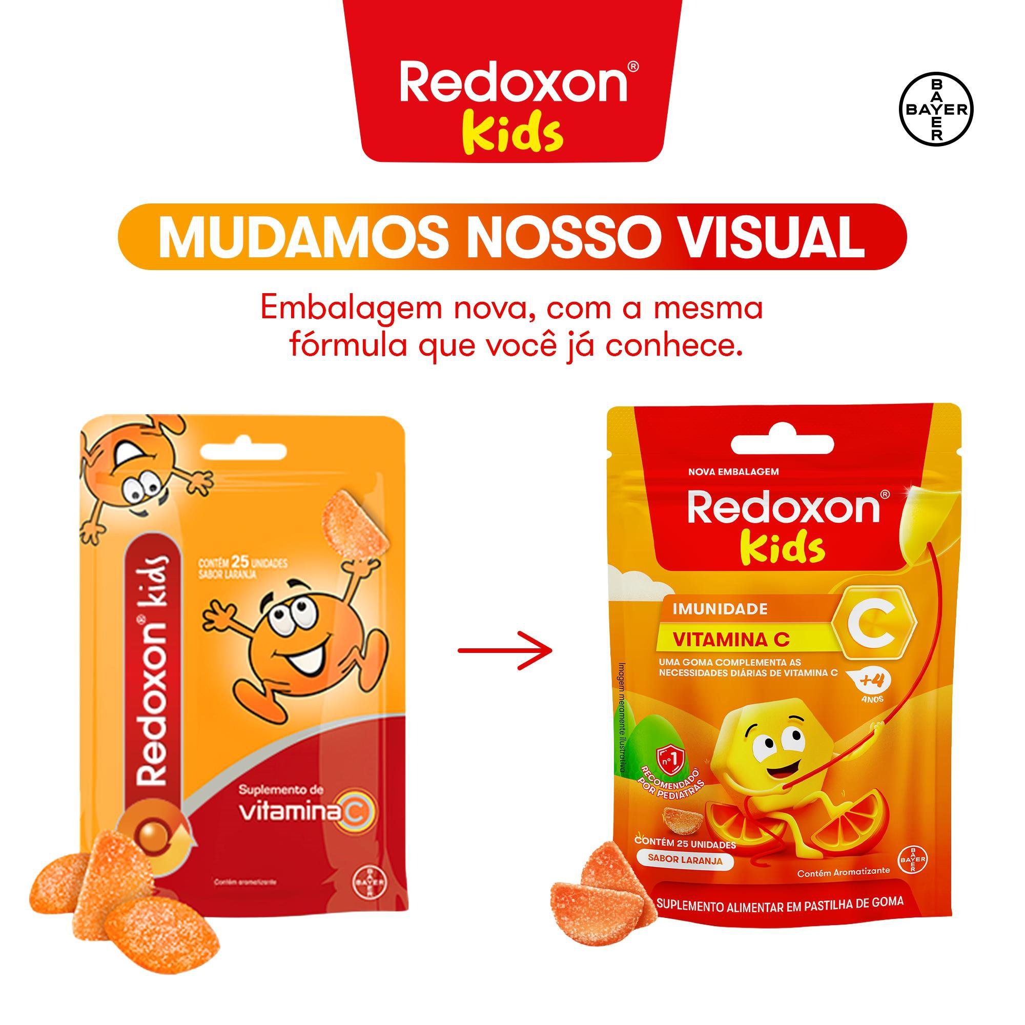Redoxon Kids Vitamina Infantil Sabor Laranja 25 Gomas — imagem 2 | Farmácia Resyla