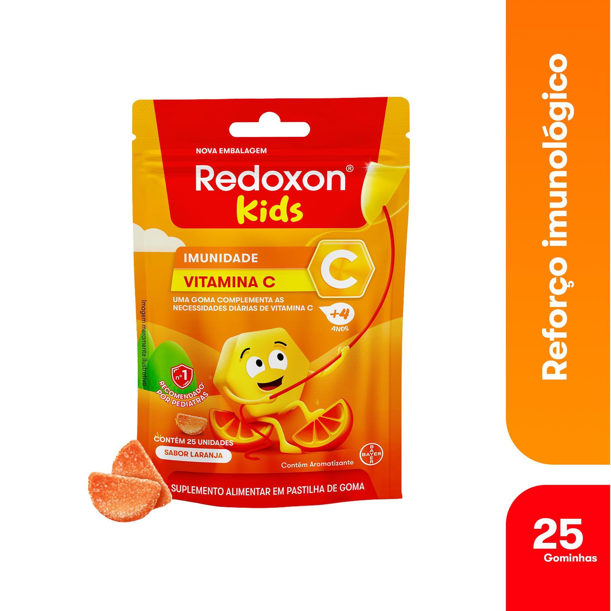 Redoxon Kids Vitamina Infantil Sabor Laranja 25 Gomas — imagem 3 | Farmácia Resyla
