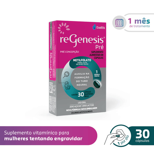 Regenesis Pré 30 Cápsulas Moles — imagem 2 | Farmácia Resyla