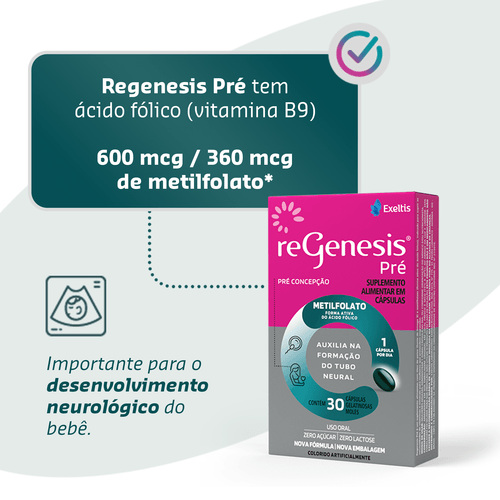 Regenesis Pré 30 Cápsulas Moles — imagem 3 | Farmácia Resyla