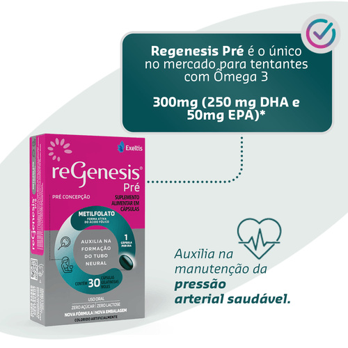 Regenesis Pré 30 Cápsulas Moles — imagem 4 | Farmácia Resyla