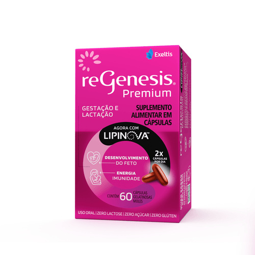 Regenesis Premium Vitamina para Gestante 60 Cápsulas Moles — Regenesis | Farmácia Resyla