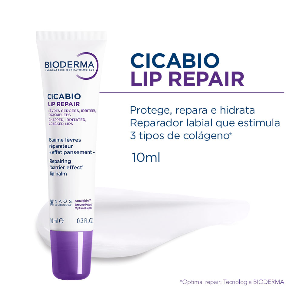 Reparador Labial Biorderma Cicabio Lip Repair 10ml — imagem 2 | Farmácia Resyla