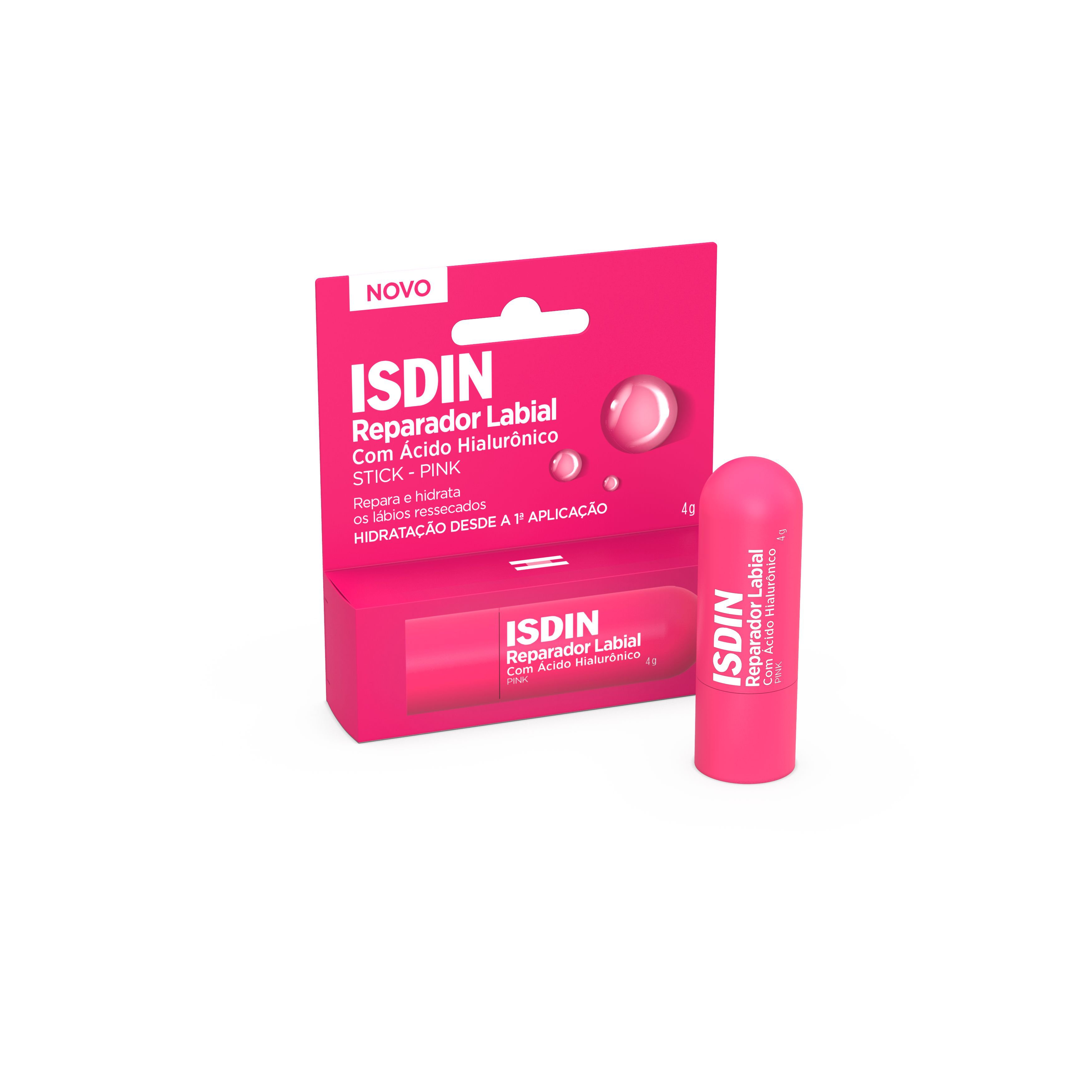 Reparador Labial Stick Ipink Sdin Ácido Hialurônico 4g — Isdin | Farmácia Resyla