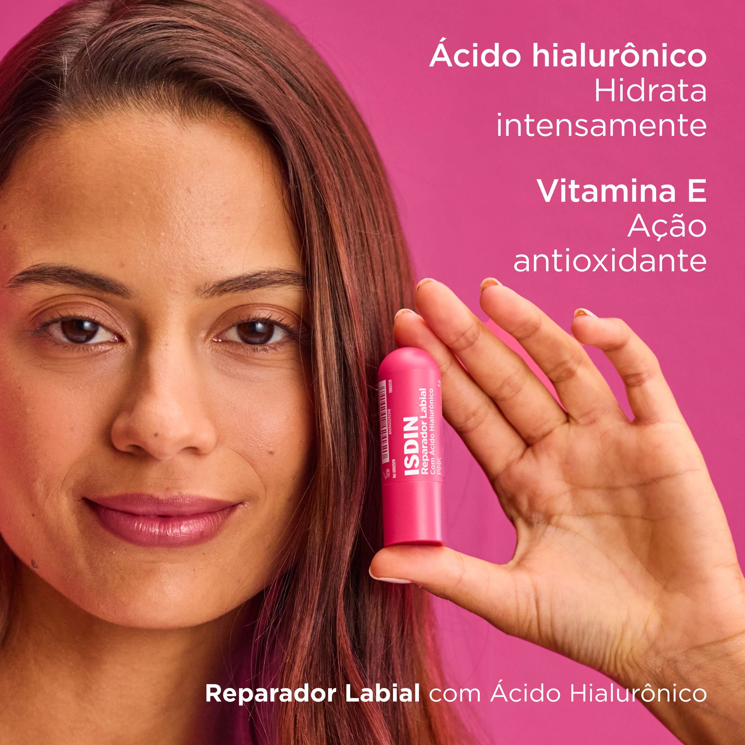 Reparador Labial Stick Ipink Sdin Ácido Hialurônico 4g — imagem 3 | Farmácia Resyla