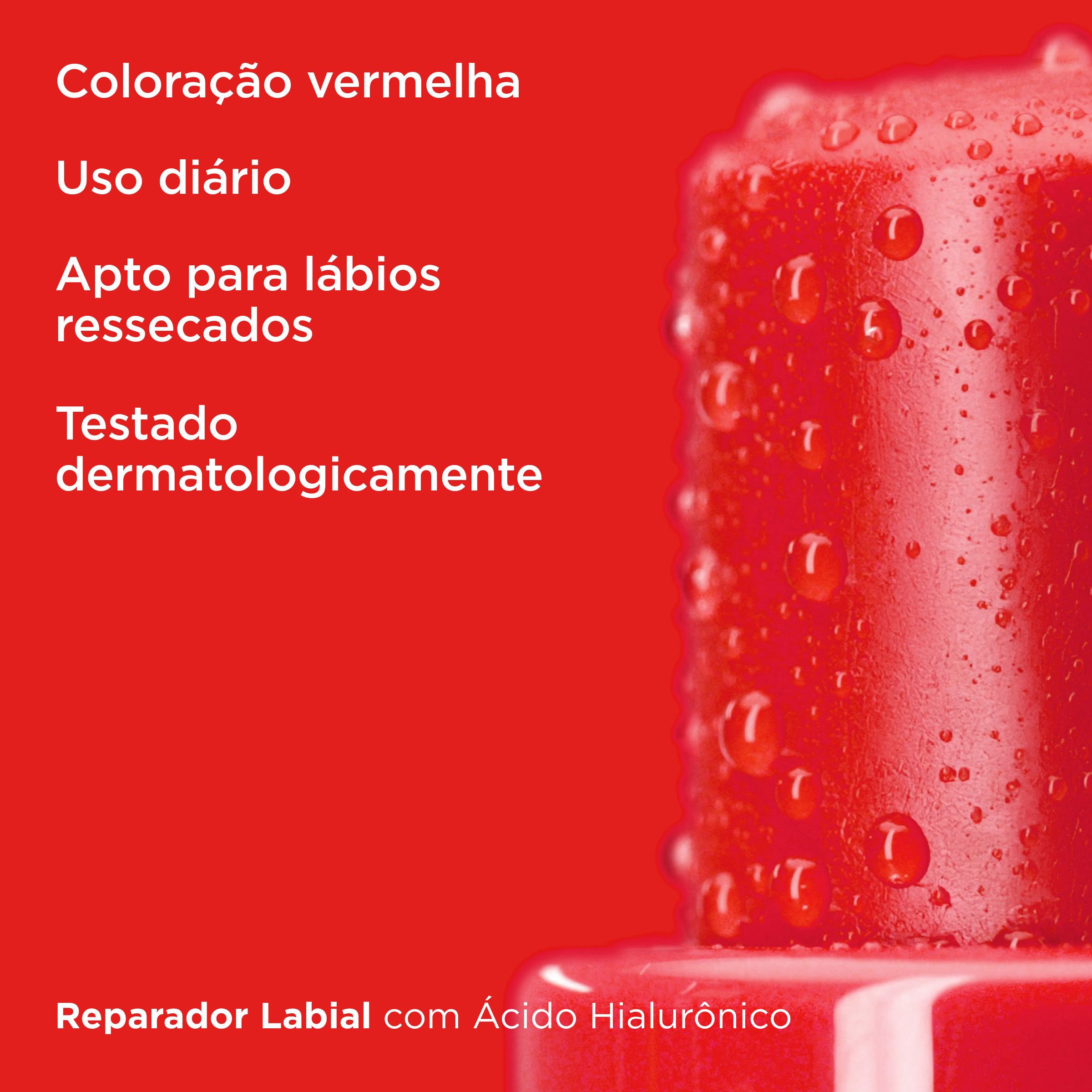 Reparador Labial Stick Red Isdin Ácido Hialurônico 4g — imagem 3 | Farmácia Resyla