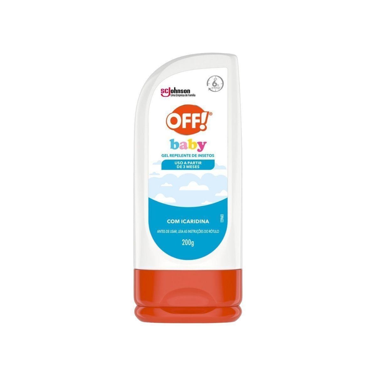 Repelente De Insetos Gel Com Icaridina 6h Off! Baby Squeeze 200g — Off | Farmácia Resyla