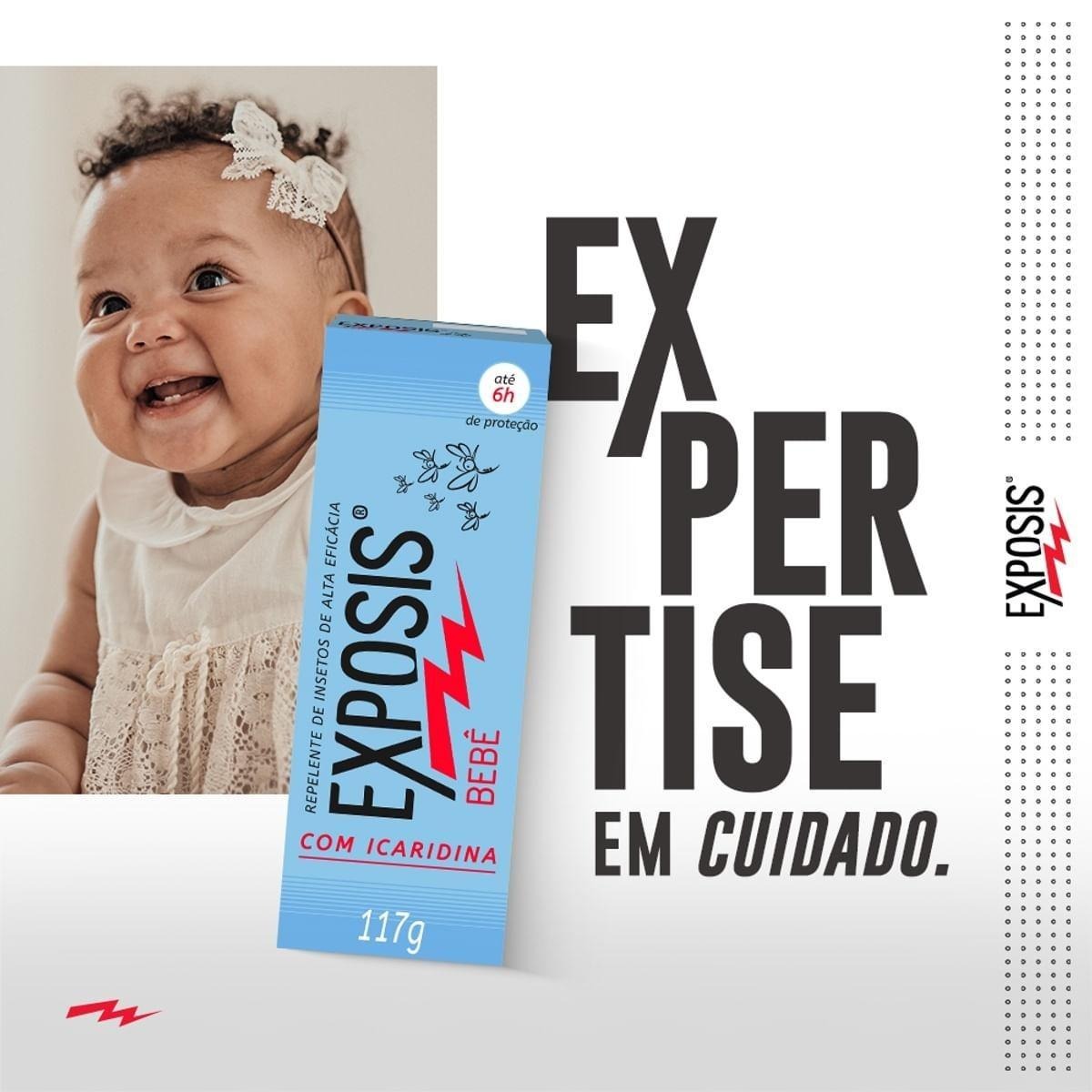 Repelente Exposis Bebê Sem Perfume Gel 117ml — imagem 2 | Farmácia Resyla