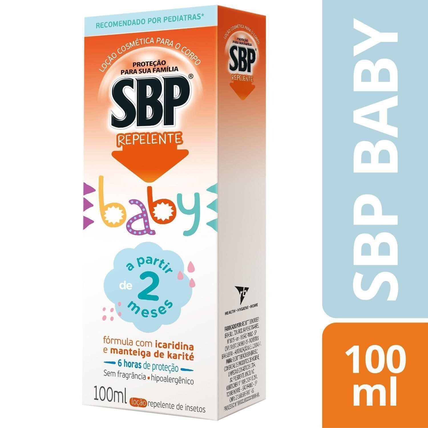 Repelente SBP Baby Bebê Sem Perfume Loção 100ml — Sbp | Farmácia Resyla
