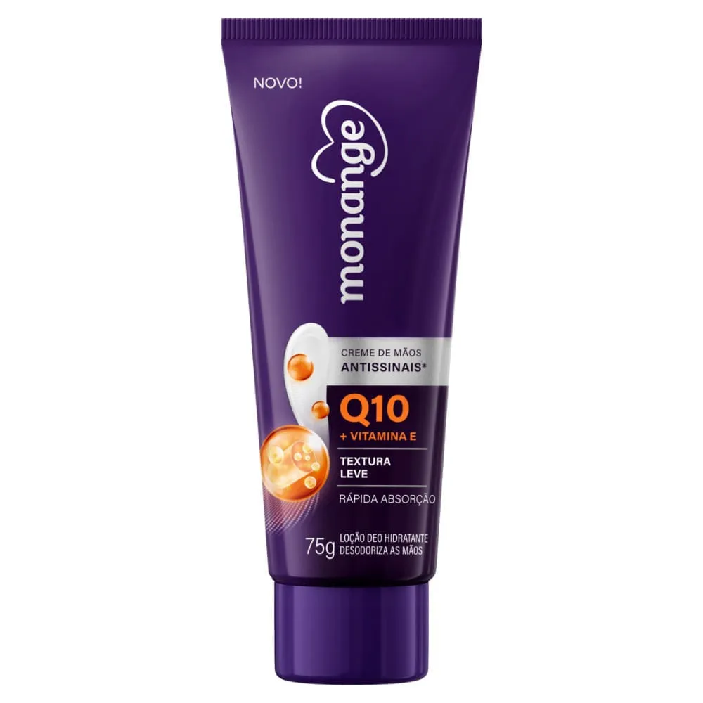 Creme Para Mãos Monange Antissinais Q10 + Vitamina E 75g — Monange | Farmácia Resyla