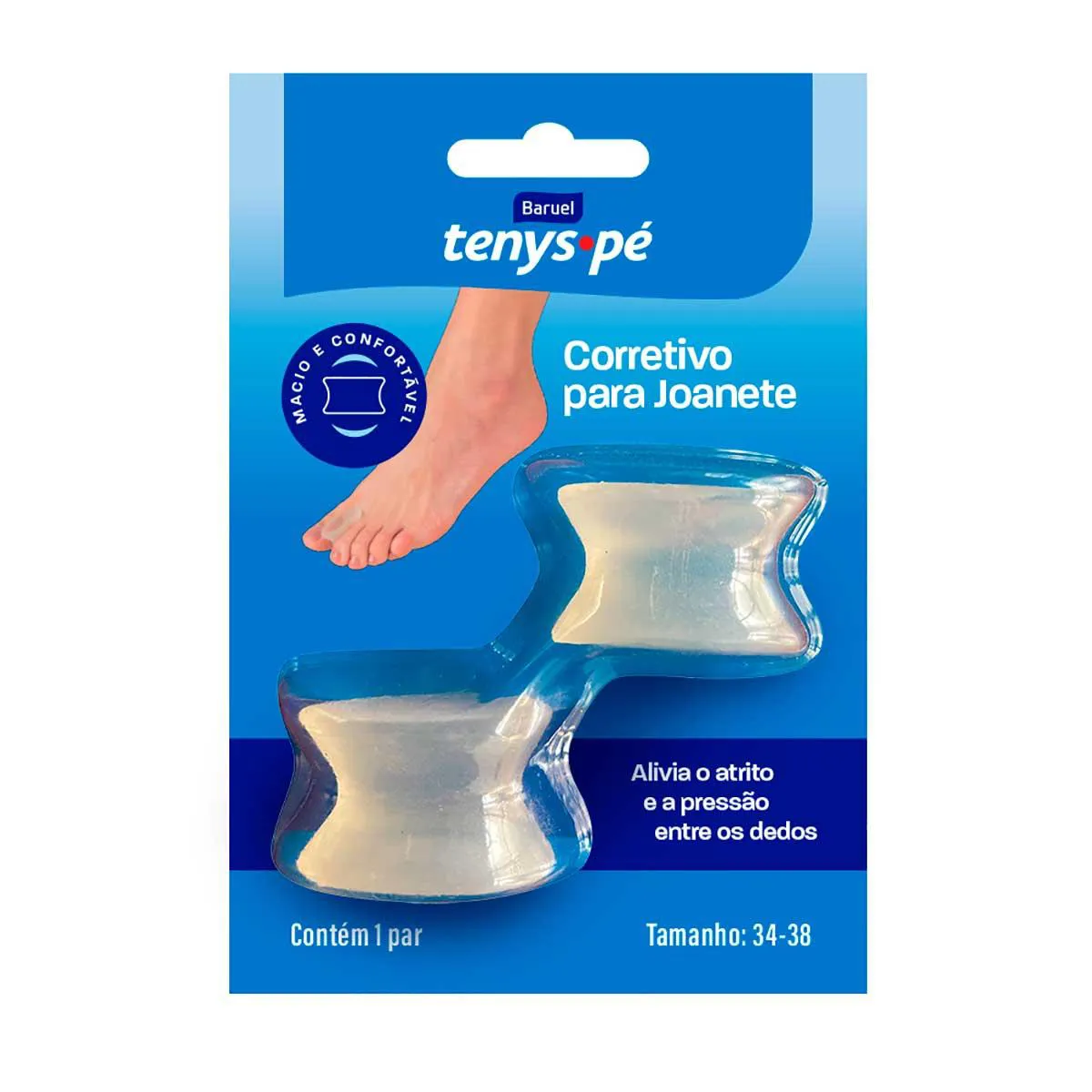 Corretivo para Joanete Tenys Pé 1 Par Tamanho 34 - 38 — Tenys Pé | Farmácia Resyla