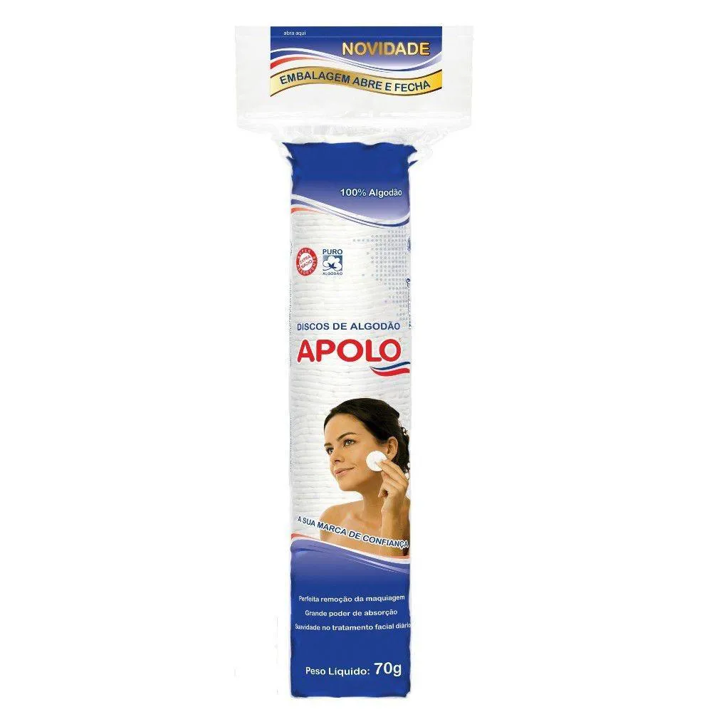 Algodao Discos Apolo 70g — Apolo | Farmácia Resyla