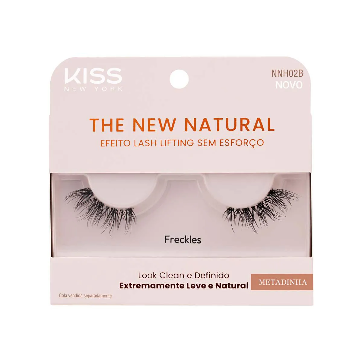 Cílios Postiços Kiss NY The New Natural Metadinha Freckles 1 par — Kiss | Farmácia Resyla
