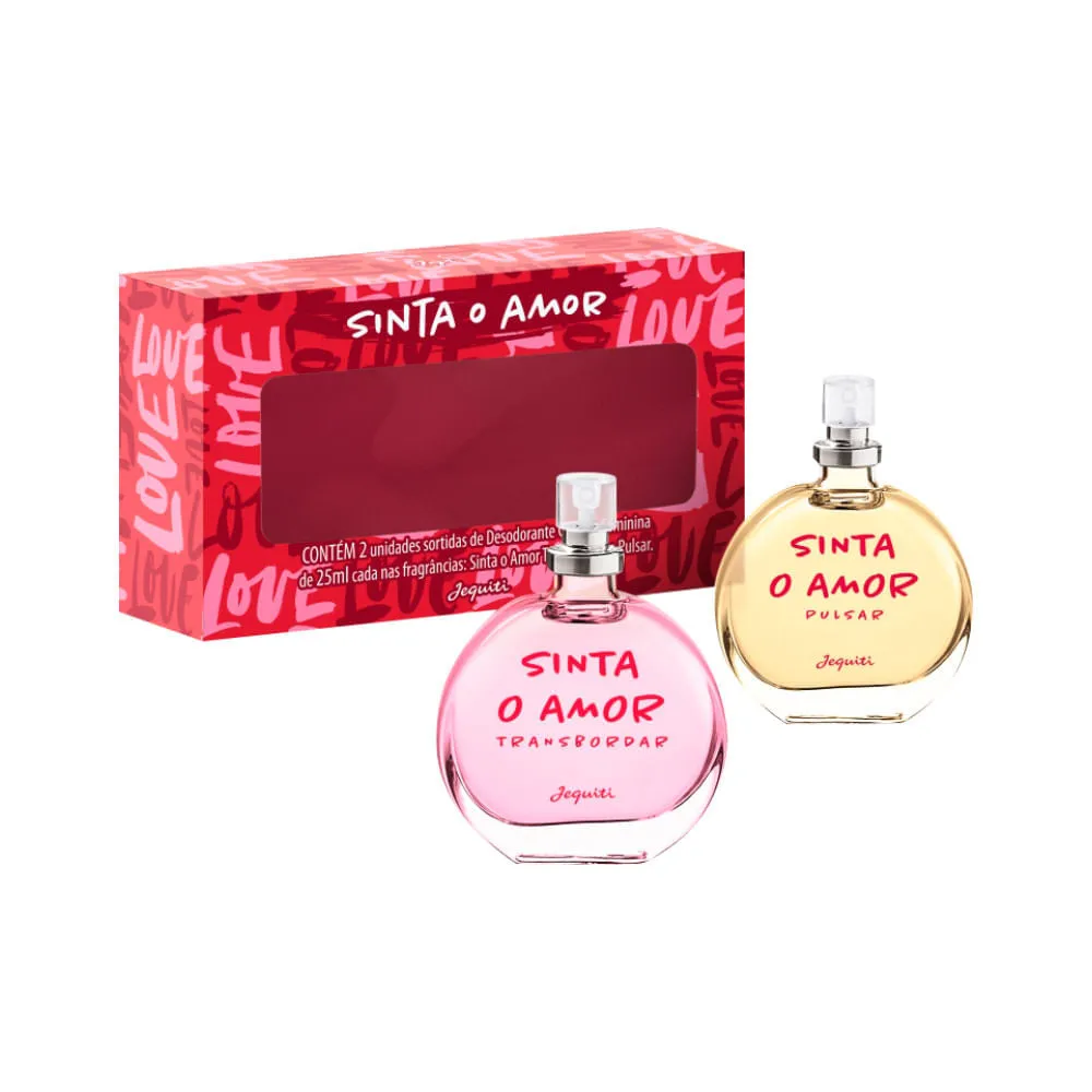 Deo Colonia Jequiti Sinta O Amor Feminino 25ml Transbordar + 25ml Pulsar — Jequiti | Farmácia Resyla