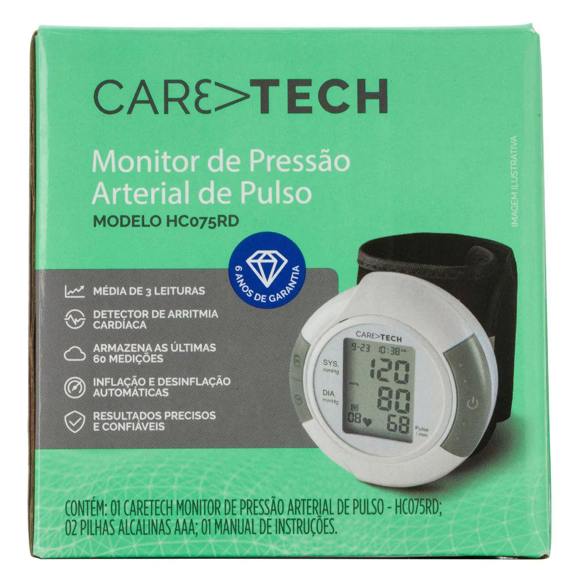 Monitor de Pressão de Pulso Caretech HC075 1 unidade — Caretech | Farmácia Resyla