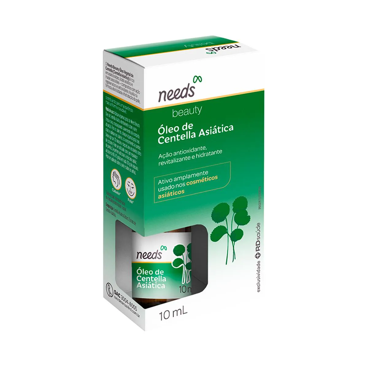 Óleo de Centella Asiática Needs Beauty 10ml — Needs Beauty | Farmácia Resyla