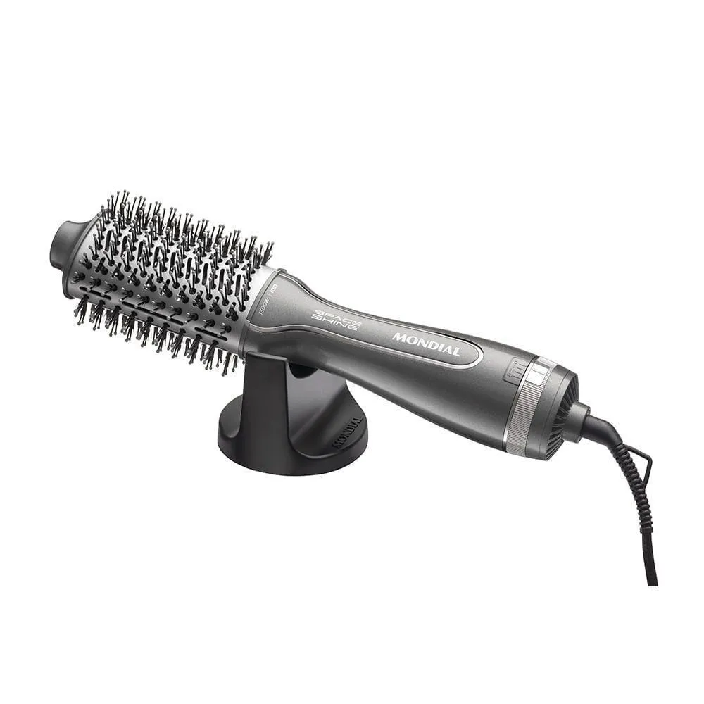 Escova Secadora Space Shine Mondial Grafite 1300w Es-20 Bivolt — Mondial | Farmácia Resyla