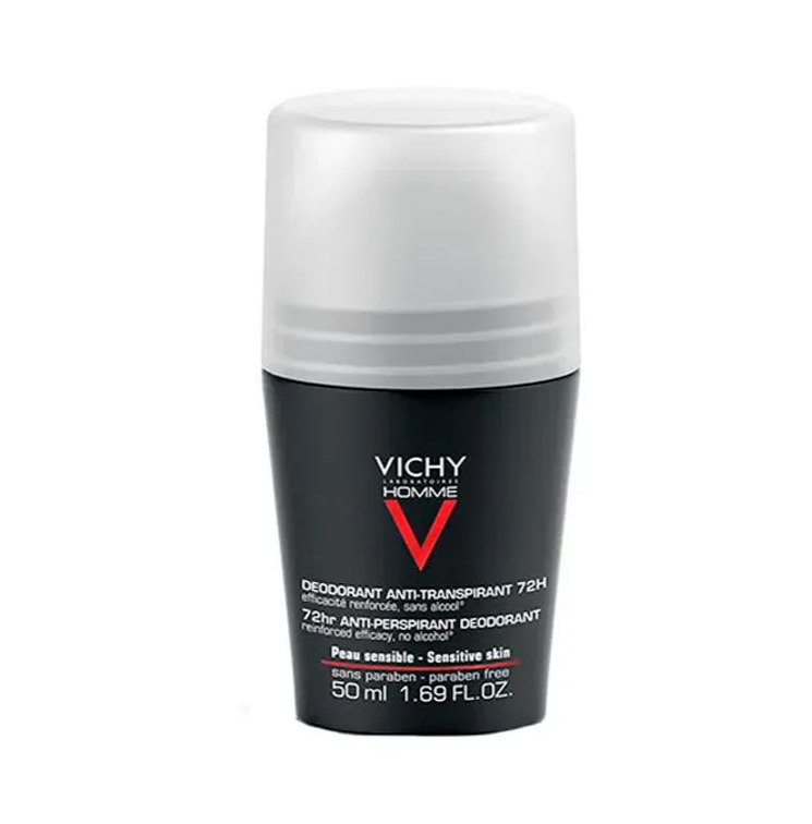 Desodorante Antitranspirante Roll-On Vichy Homme 72h 50ml — Vichy | Farmácia Resyla