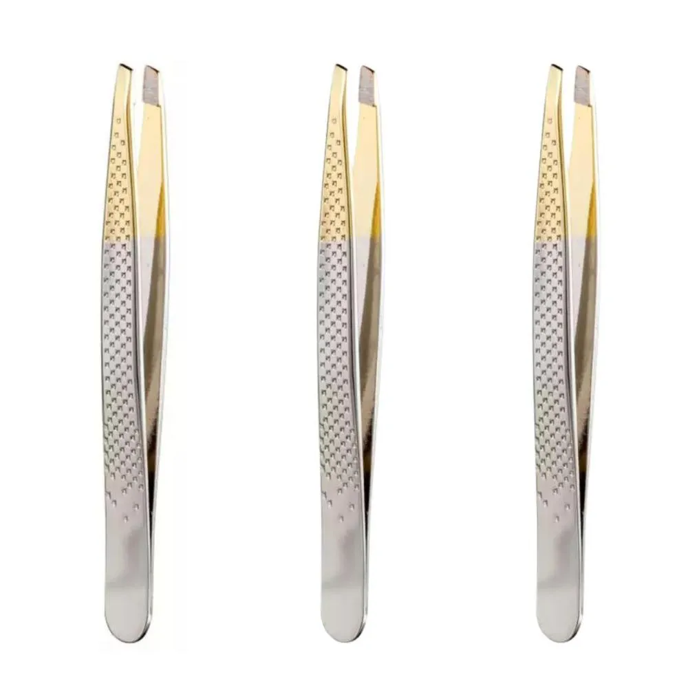 Kit Pinças Silver Gold Enox Belliz Diagonal Ref. 1701 C/3 — Belliz | Farmácia Resyla