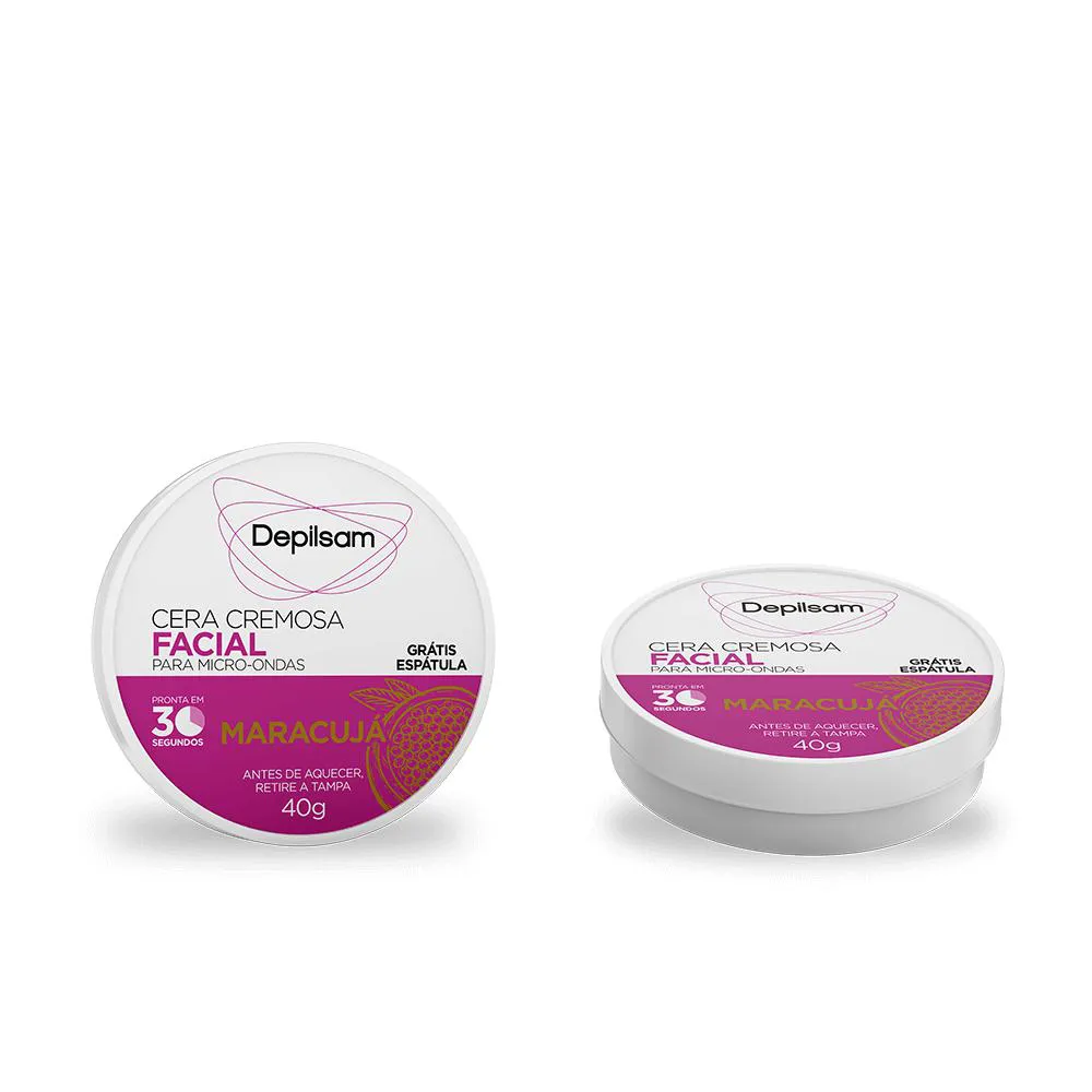 Cera Cremosa Facial Depilsam de Micro-ondas Maracujá 40g — Depilsam | Farmácia Resyla