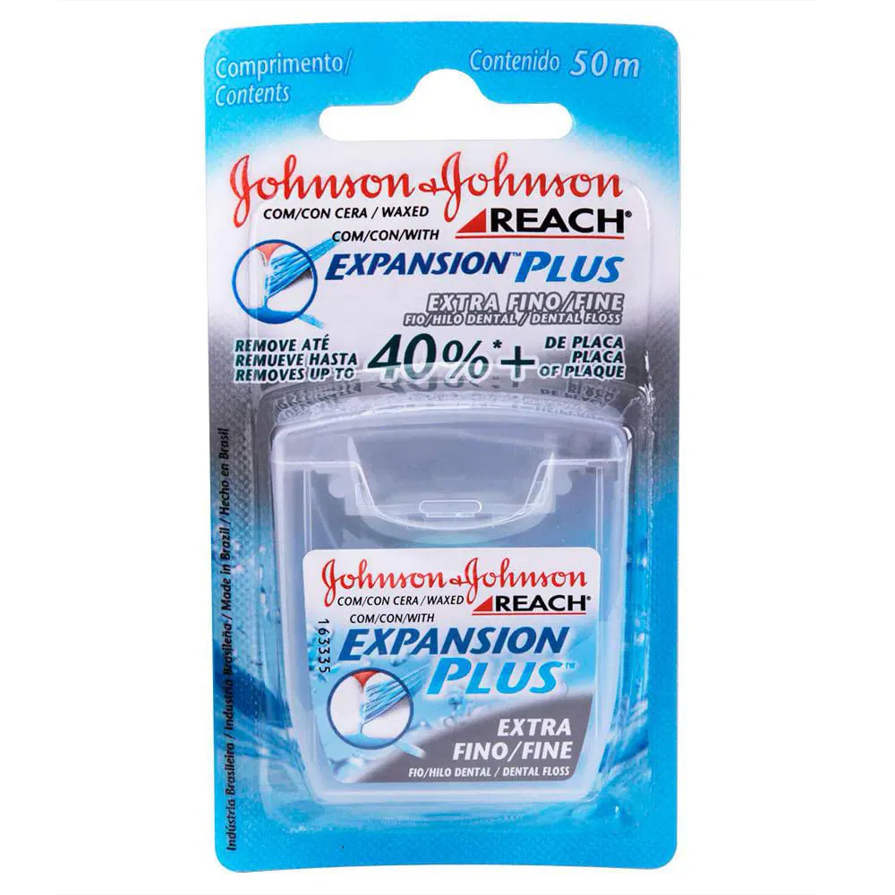 Fio Dental Johnson E Johnson Reach Extra Fino 50 Metros — Johnson | Farmácia Resyla