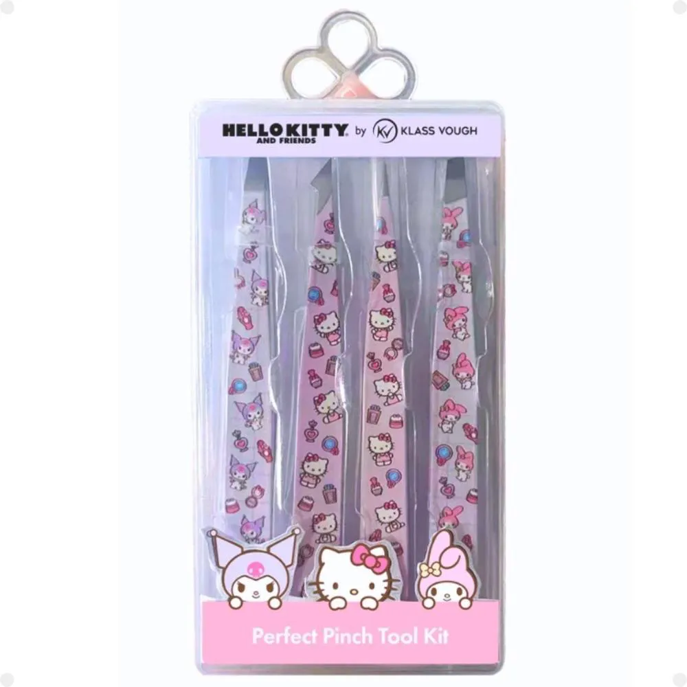 Kit de Pinças Estampadas Hello Kitty By Klass Vough Perfect Pinch Tool com 4 Twhk-10 — Klass Vough | Farmácia Resyla