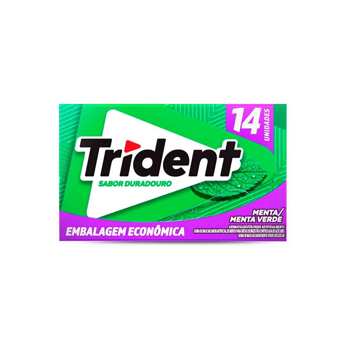 Goma de Mascar Trident Menta Verde Sem Açúcar 25,2g — Trident | Farmácia Resyla
