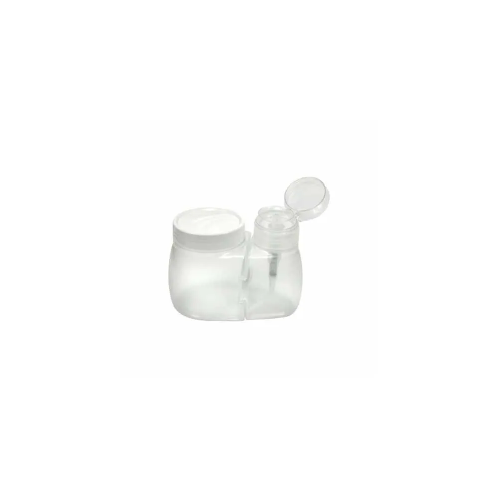 Porta Acetona 150ml com Porta Algodão Santa Clara Transparente — Santa Clara | Farmácia Resyla