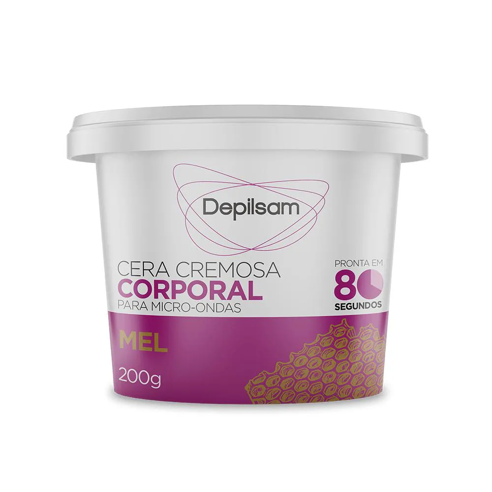 Cera Cremosa Corporal Depilsam de Micro-ondas Mel 200g — Depilsam | Farmácia Resyla