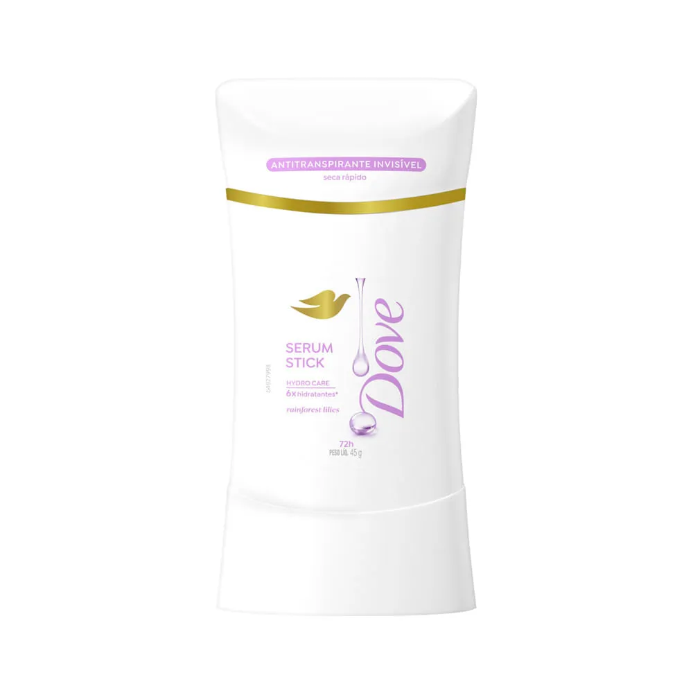Desodorante Dove Feminino Rainforest Lilies Stick Serum 45gr — Dove | Farmácia Resyla