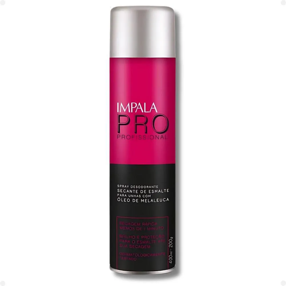 Spray Secante de Esmalte para Unhas com Óleo de Melaleuca Impala Pro 400ml — Impala | Farmácia Resyla