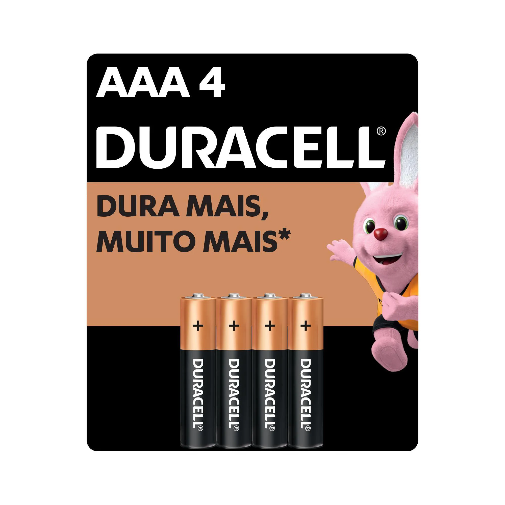 Pilha AAA Duracell Palito com 4 unidades — Duracell | Farmácia Resyla