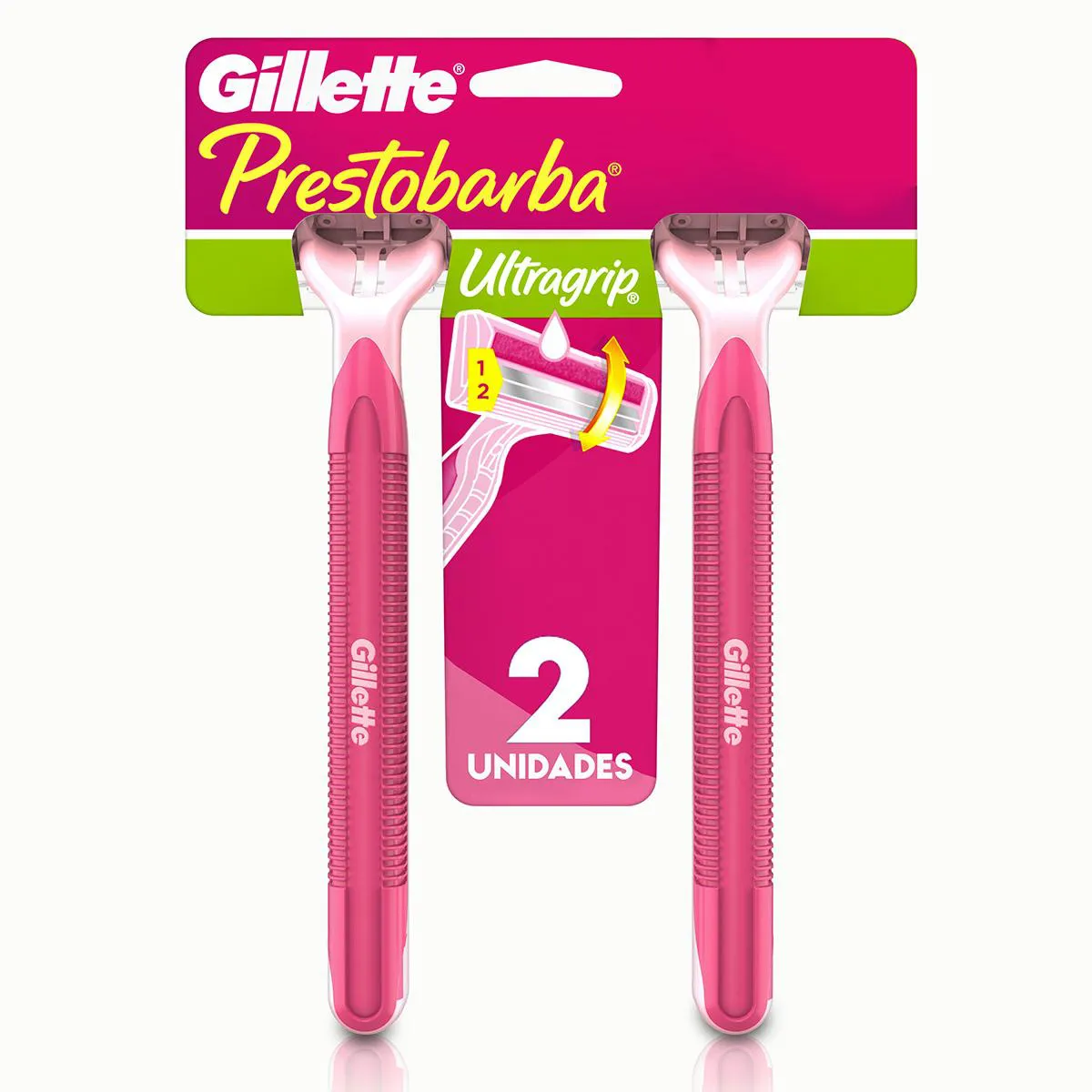 Aparelho de Depilar Feminino Gillette Prestobarba Ultragrip com 2 unidades — Gillette | Farmácia Resyla