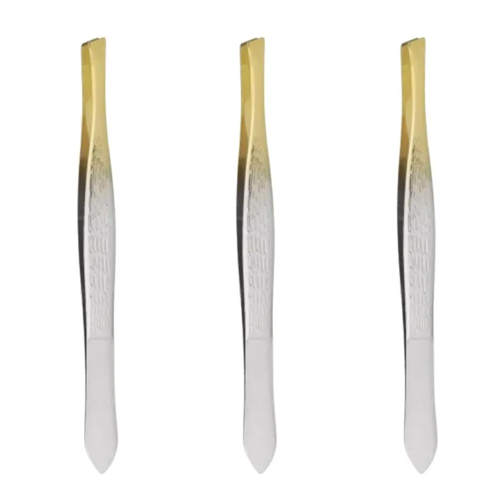 Kit Pinças Belliz Enox Ponta Dourada Diagonal Cod.1707 C/3 — Belliz | Farmácia Resyla
