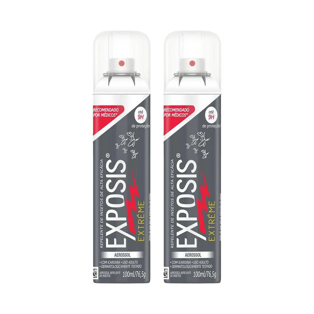 Kit 2 Repelente Aerossol Exposis Extrême 100ml — Exposis | Farmácia Resyla