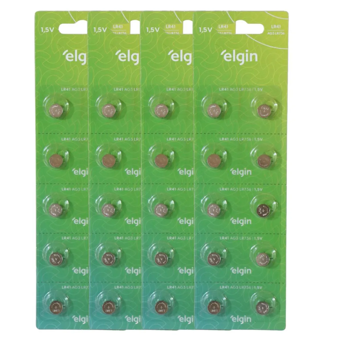 Kit 40 Baterias Pilha Alcalina Lr41 1,5V Ag3 Relógio Elgin — Elgin | Farmácia Resyla