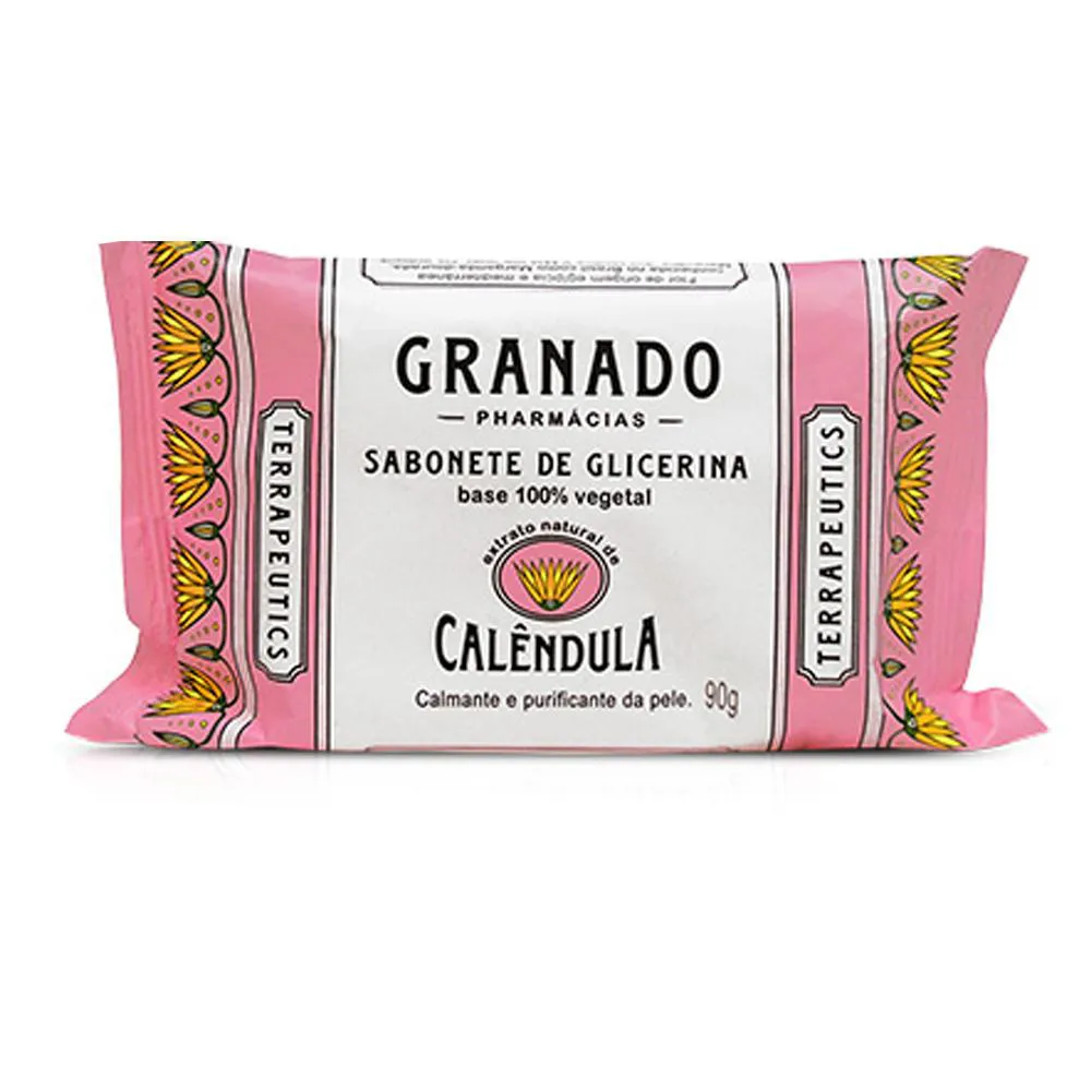 Sabonete Granado Terrapeutics Calêndula em Barra com 90g — Granado | Farmácia Resyla