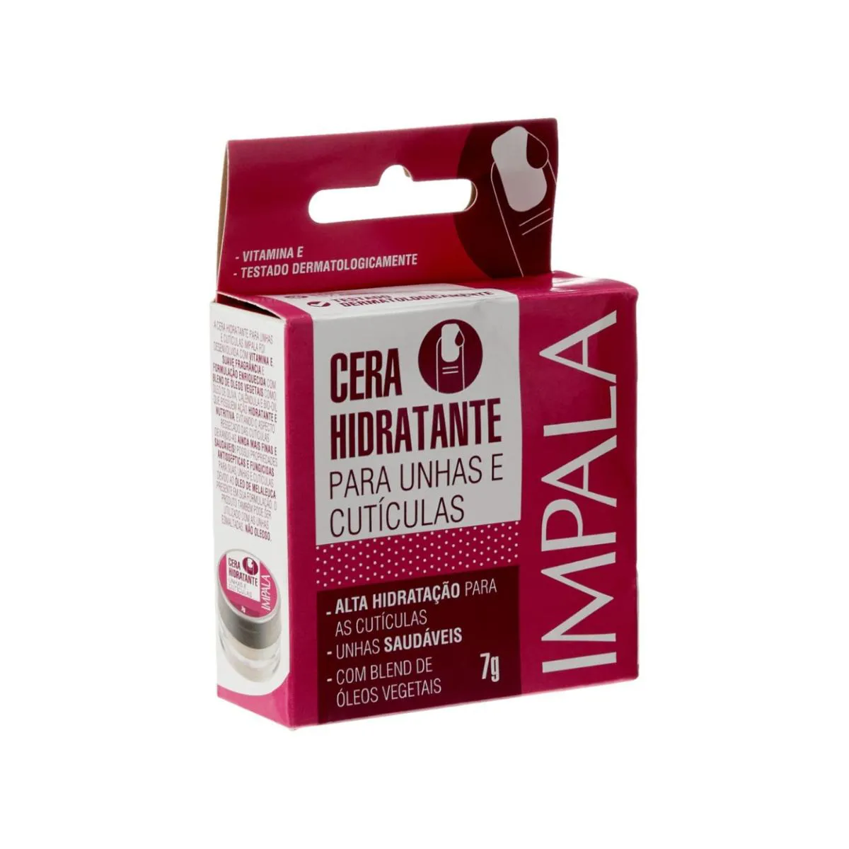 Cera Hidratante Unhas Cutículas Blend Óleos Manicure Impala — Impala | Farmácia Resyla