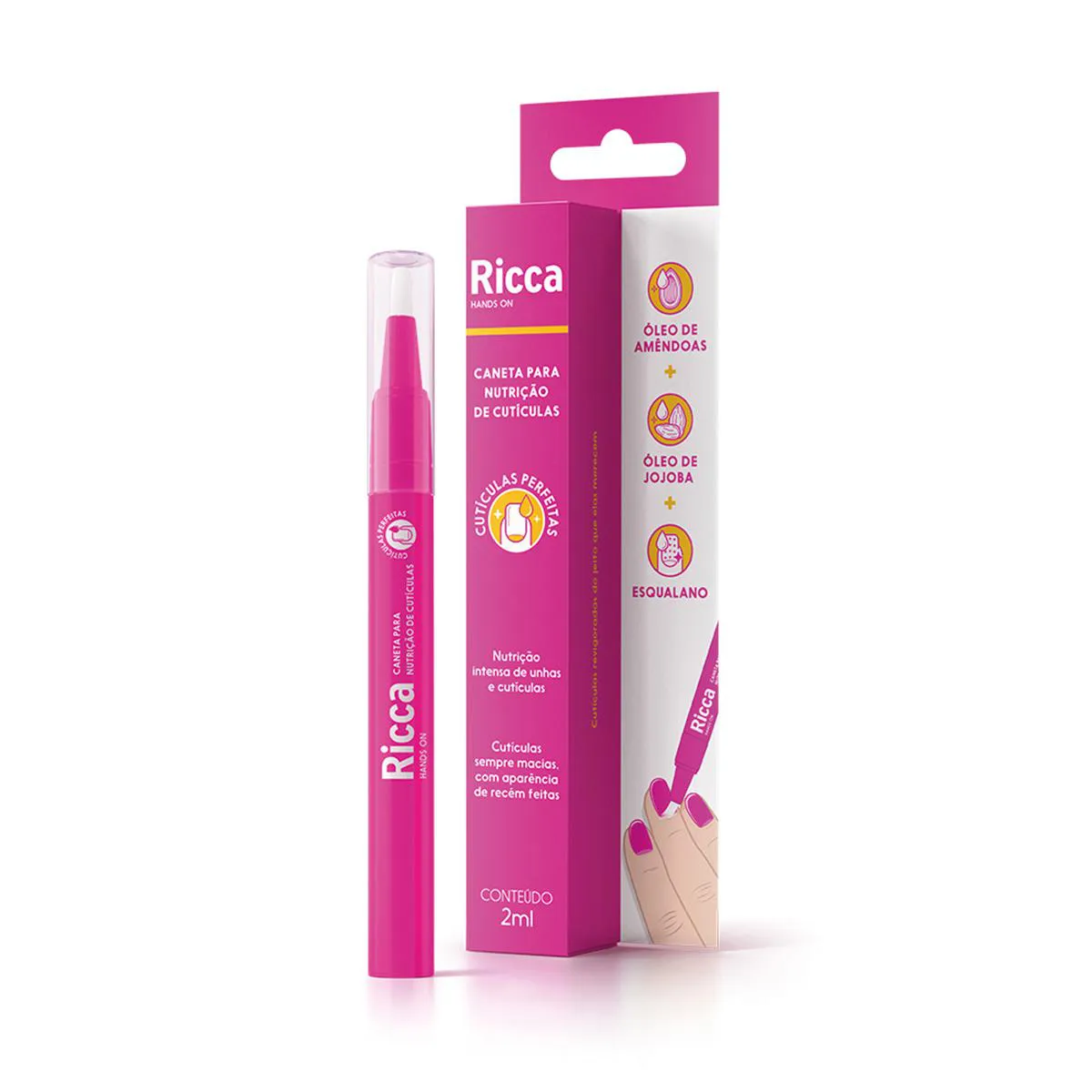 Caneta para Nutrição de Cutículas Ricca 2ml — Ricca | Farmácia Resyla