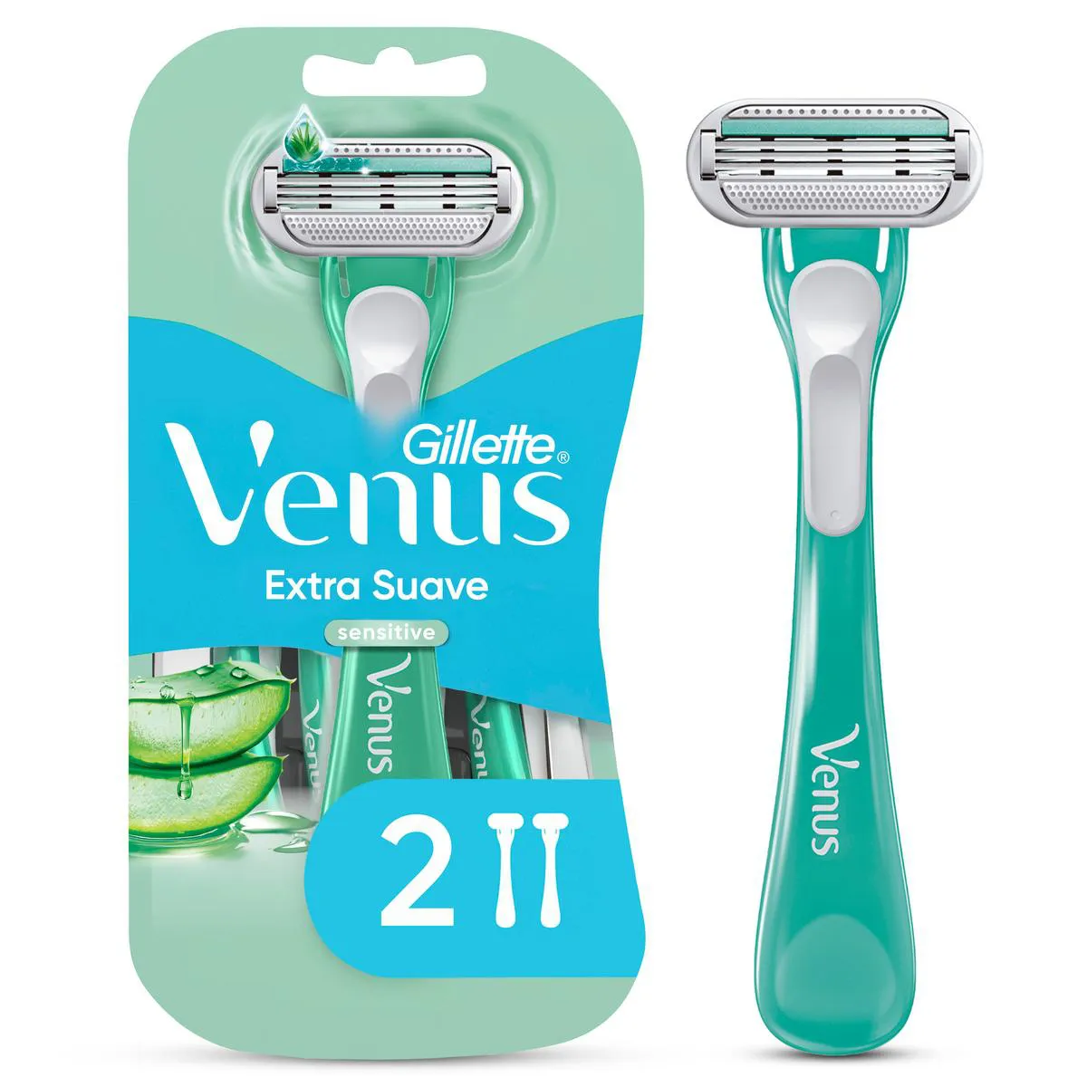 Aparelho de Depilar Gillette Venus Sensitive Feminino com 2 unidades — Gillette | Farmácia Resyla