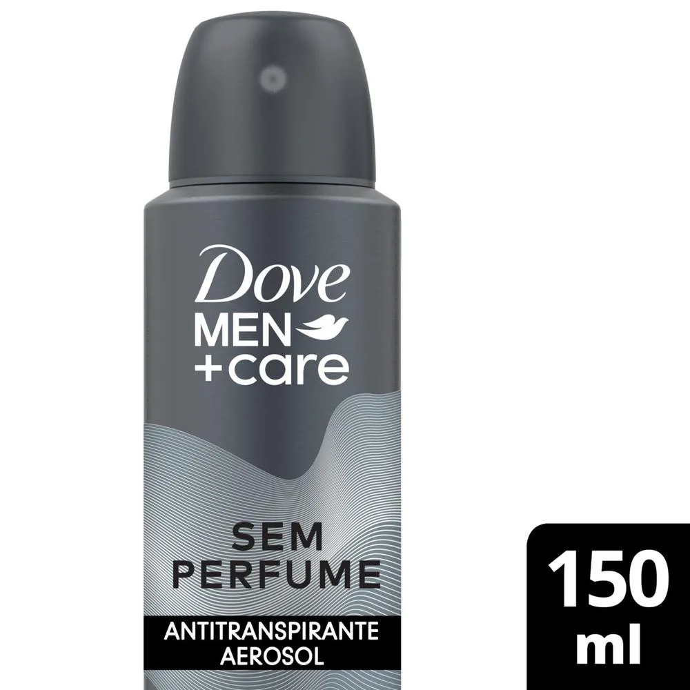 Desodorante Antitranspirante Aerosol Dove Men +Care Sem Perfume 48h 150ml — Dove | Farmácia Resyla